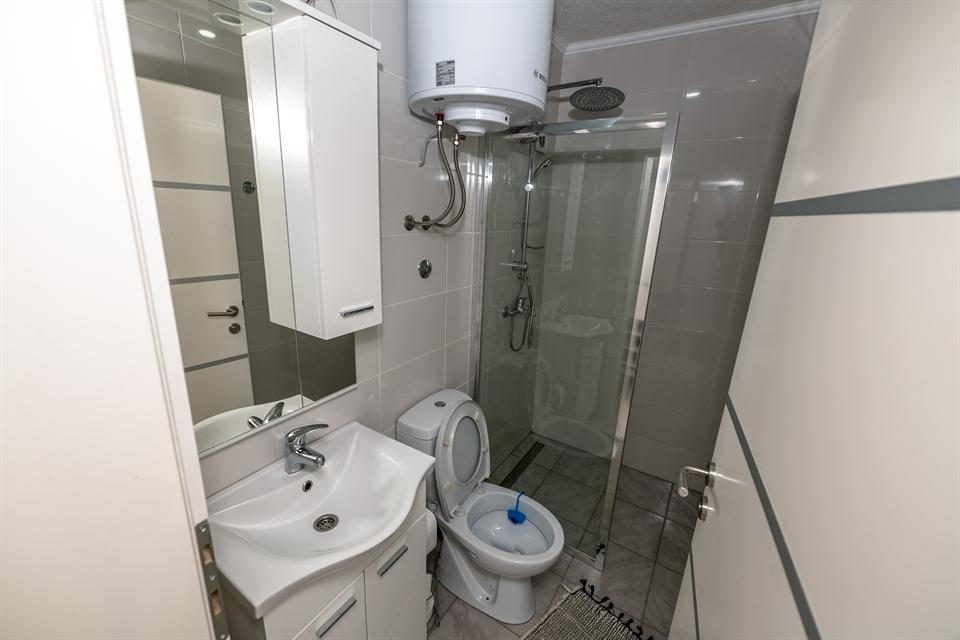 Bathroom shower at Happyland